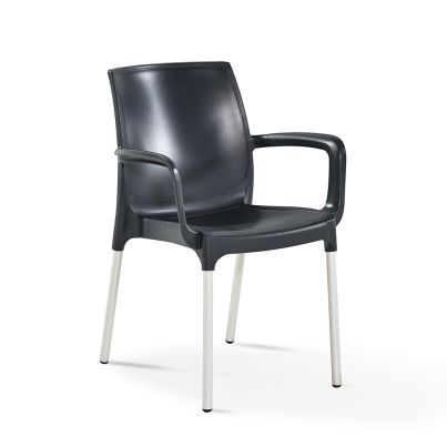 Garden chair CASTEL 55x58x82 cm. anthracite