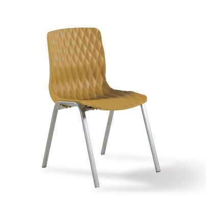 Garden chair ROYAL 80x82x83 cm. mustard