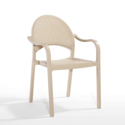 Garden armchair TROPIC RATTAN 57x63x89 cm. cappuccino