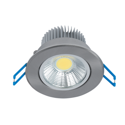 LSLCOB LED spotlight 7W 4000K-4300K 230V satin nickel
