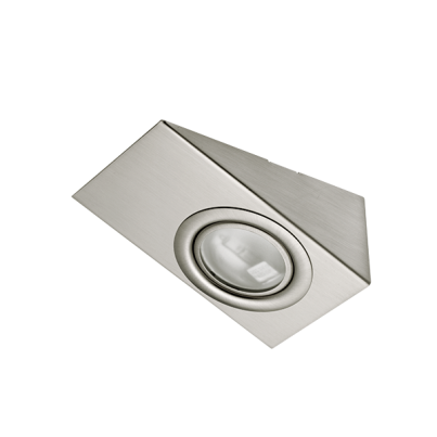 SIM-155 Cabinet spotlight satin nickel for 12V JC Halogen lamp