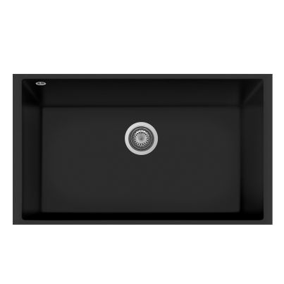 Kitchen sink ONE 84-10 ST 838x480mm black matte