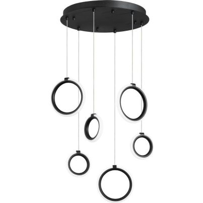 PINTA 6 Pendant 42W 3000K D450mm Black
