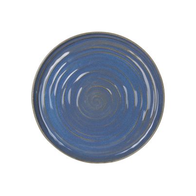 Flat plate ORGANIK 22cm blue