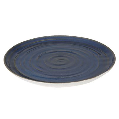 Flat plate ORGANIK 30cm blue