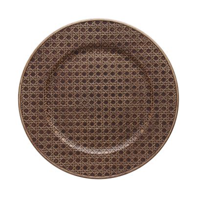 Charger plate cm 33 SOTTOPIAT. VIENNA SCURO