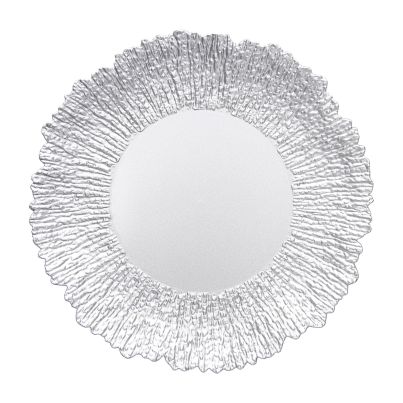 SILVER CHARGER PLATE CM 33 SOTTOPIAT. ANEMONE