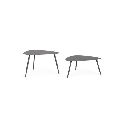 Garden coffee tables Yvonne, Anthracite, 2 pieces