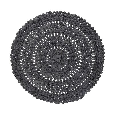 Round Placemat TOGNANA Peggy 38cm, Black