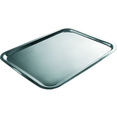 Rectangular Serving Tray CHROM, Stainless Steel, 34x26x10 cm