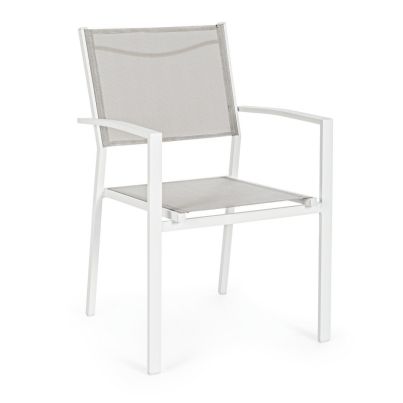 Garden chair HILDE 57x60x88 cm. white