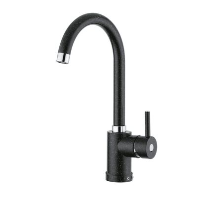 Kitchen mixer tap Polytech black