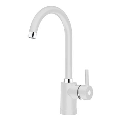 Kitchen mixer tap POLITEK10 white