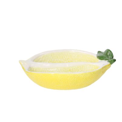 Appetizer Plate TOGNANA Relief Lemon Garden, 23x17x7cm
