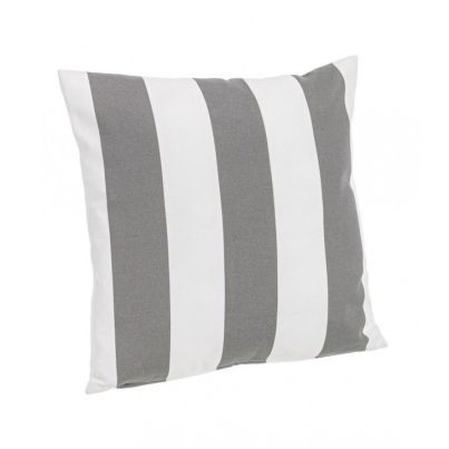 Decorative pillow STRIPES 43x43x3 cm. white/grey
