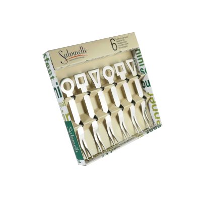 Appetizer fork set Salvinelli MOKA INOX, 6pcs