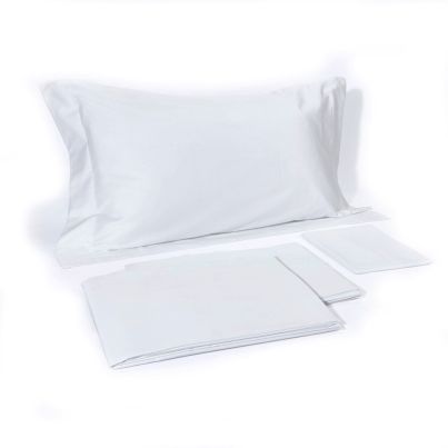 Galizzi Bed sheet SATIN ELEGANCE 90x200x28 white