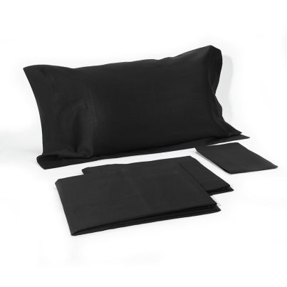 Galizzi Bed sheet SATIN ELEGANCE 180x200x28 black