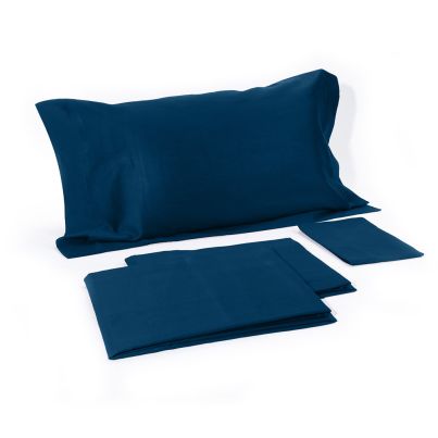 Galizzi Bed sheet SATIN ELEGANCE 180x200x28 vintage blue