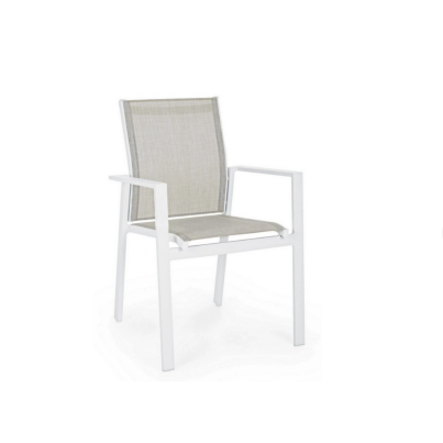 Garden chair CROZET 56,5x62x88 cm. white