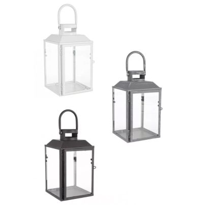 Lantern, White/Grey/Black