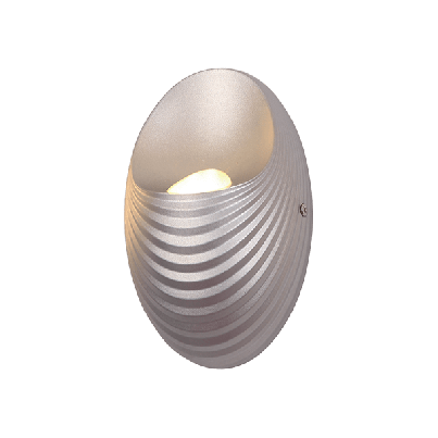 SHELL LED Wall lamp 5W 4000K silver grey