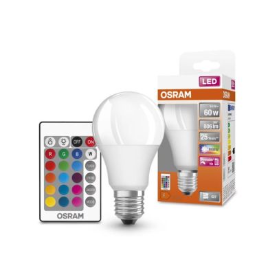 OSR RGB CLA60 9W/E27 WITH REMOTE CONTROL
