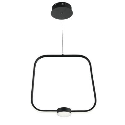 Pendant ONDALUCE ALFA GR-NERO, LED, 35W, 3000K, Black