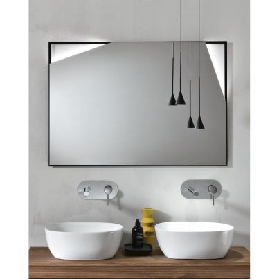 MIRROR WITH FRAME WITH LED