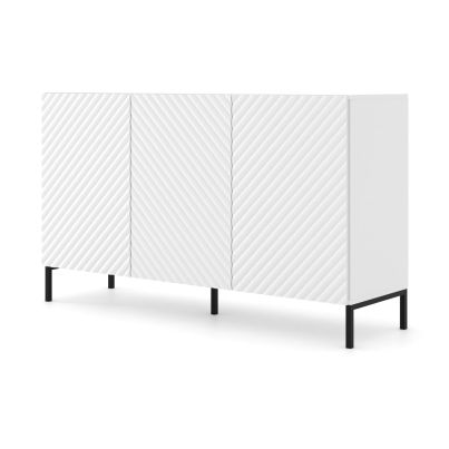 SURF Cabinet 3D 150 white matte, black frame