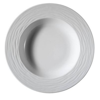 Deep plate Sea wave Ø23cm. x 3,35cm. 300ml white