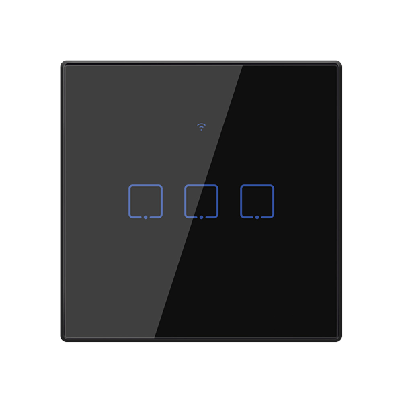 TX2-195024 smart 3gang 1 way switch black