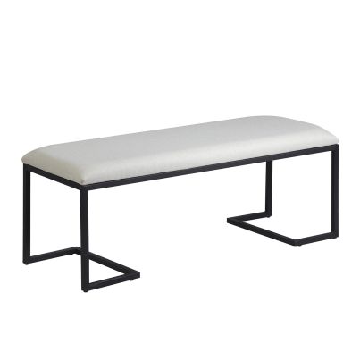 Bench Venla 115x42x43 Nordic 01 light grey/black