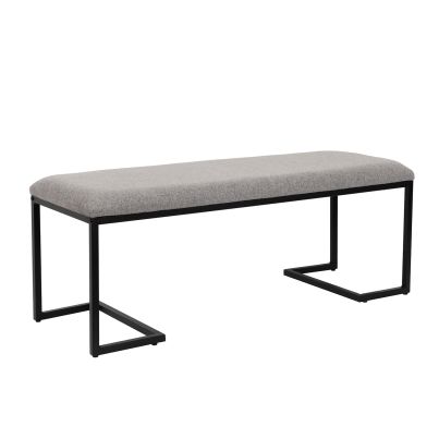 Bench Venla 115x42x43 Nordic 14 grey/black
