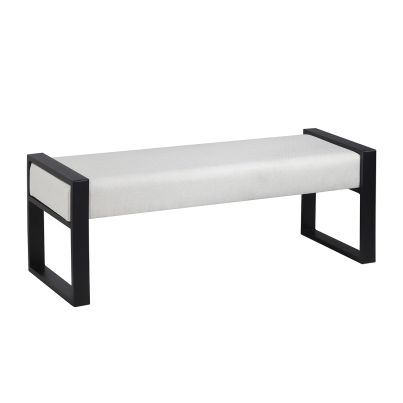 Bench Talia 126x45x45 Nordic 01 light grey/black