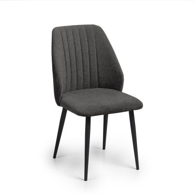 Chair Riva 46x60x91cm Nordic 18/dark grey