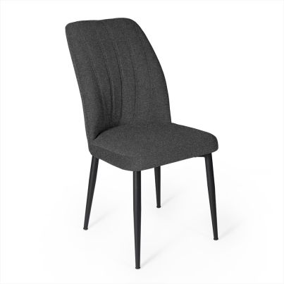 Chair Varel 48x58x90cm Nordic 18/dark grey