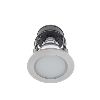 GL120E-4 downlight 1xE27 IP44 satin nickel