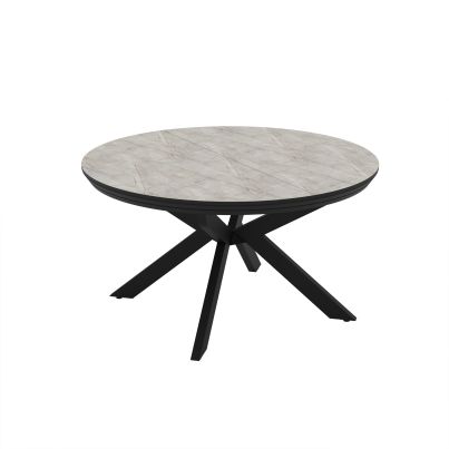 Extendable dining table Meli 138+50cm Lagina Super Matt/white