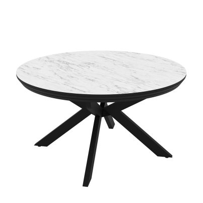 Extendable dining table Meli 138+50cm Marmo Super Matt/marble