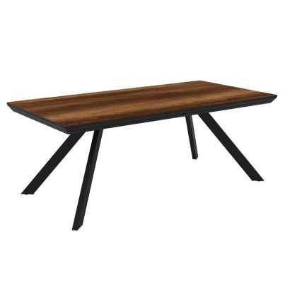 Extendable dining table Corin 200+78cm Barok/dark brown