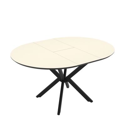 Extendable dining table Dobok 110+35cm Resif/cream