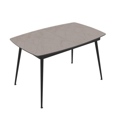 Extendable dining table Yense 125+40cm Lagun/beige