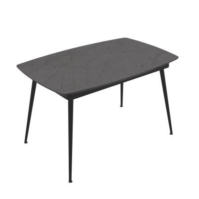 Extendable dining table Yense 125+40cm Yosun/dark gray