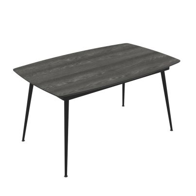 Extendable dining table Yense 145+40cm Lumiere/dark gray