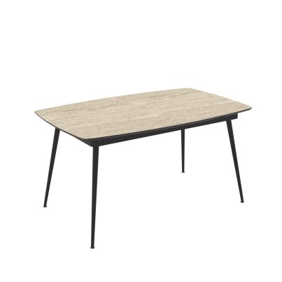 Extendable dining table Yense 145+40cm Traventen/beige