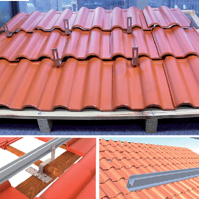 Structure pitched tile roof 3kW 580W