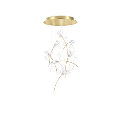 Suspended Lighting System Flowers SLAMP TULIP with Round Base, 7x3,2W, 3000K, 3150LM