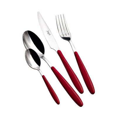 Cutlery set Salvinelli AURORA, 24pcs, Red