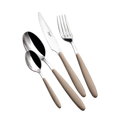 Cutlery set Salvinelli AURORA, 24pcs, Sand